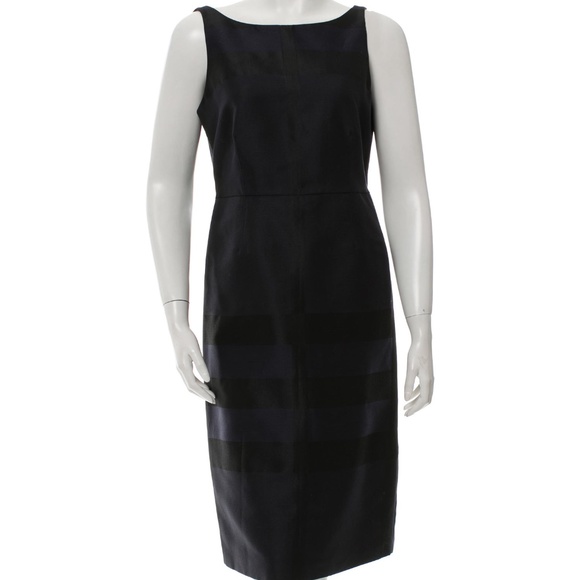Burberry Navy & Black Check Dress 10 - Picture 1 of 3